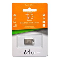 Флешка T&G USB 64GB 105 Metal Series Silver (TG105-64G)