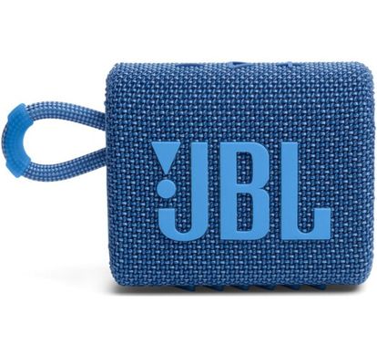 Портативная акустика JBL GO 3 Eco Blue (JBLGO3ECOBLU)
