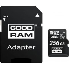 Карта памяти Goodram MicroSDHC256GB UHS-I Class 10 Goodram + SD-adapter (M1AA-2560R12)