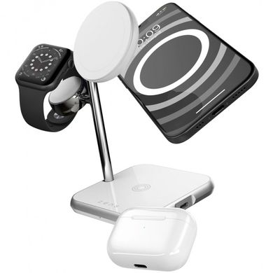 Беспроводное зарядное устройство Zens 4-in-1 MagSafe + Watch Wireless Charging Station White (ZEDC22W/00)