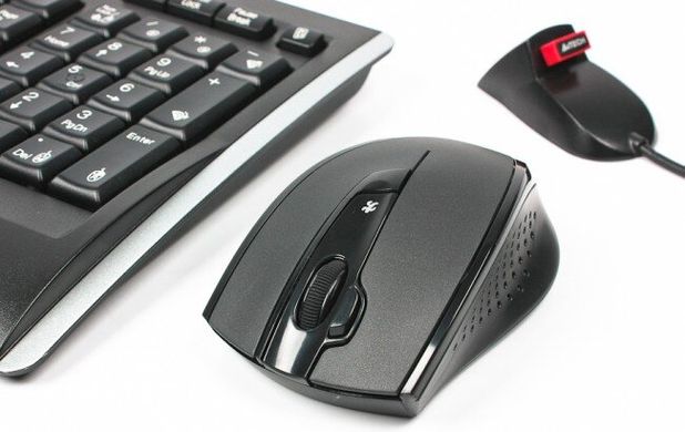 Комплект (клавіатура, мишка) безпровідний A4Tech 9300F Black USB