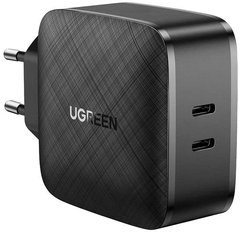 Сетевое зарядное устройство UGREEN 66W 2 x Type-C PD Charger Black (70867)
