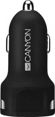 Автомобильное зарядное устройство Canyon 2USB 2.4A Black-Orange (CNE-CCA04B)