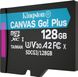 Карта памяти Kingston MicroSDHC 128GB UHS-I/U3 Class 10 Kingston Canvas Go! Plus R170/W90MB/s + SD-адаптер (SDCG3/128GB)