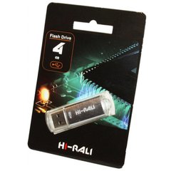 Флешка Hi-Rali USB 4GB Rocket Series Silver (HI-4GBVCSL)