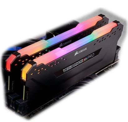 Оперативна пам'ять Corsair 16 GB (2x8GB) DDR4 3600 MHz Vengeance RGB Pro Black (CMW16GX4M2D3600C18)