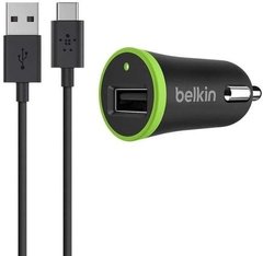 Автомобильное зарядное устройство Belkin F7U002bt06-BLK + Type-C Black