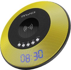 Портативная акустика Awei Y290 Bluetooth Speaker-Wireless Charger Yellow