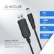 Кабель живлення ACCLAB USB to DC, 5,5х2,5 мм, 12V, 1A Black (1283126552847)