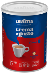 Молотый кофе Lavazza Crema E Gusto молотый ж/б 250 г (8000070038820)