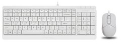 Комплект (клавіатура, мишка) A4Tech Fstyler F1512 White