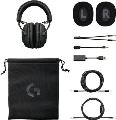 Навушники Logitech Pro X Gaming Black (981-000818)