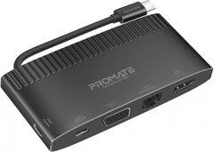 USB Хаб Promate mediahub-c6.black