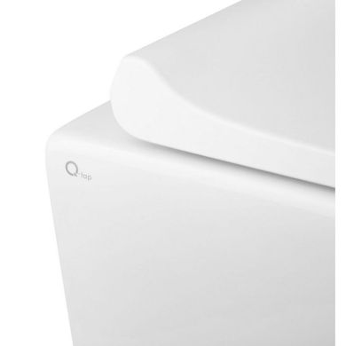 Унитаз подвесной Qtap Tern безободочный с сиденьем Slim Soft-close QT1733052ERW