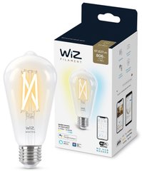 Умная лампа WiZ E27 7W(60W 806Lm) ST64 2700-6500K филаментная Wi-Fi (929003018601)