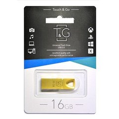 Флешка T&G USB 16GB 117 Metal Series Gold (TG117GD-16G)