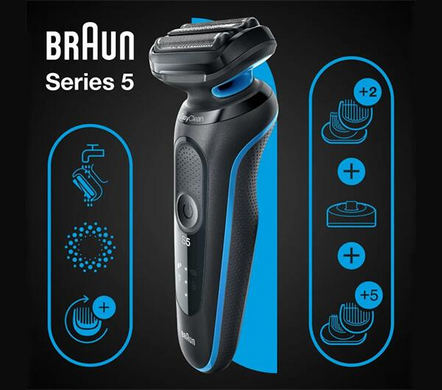Электробритва Braun Series 5 51-B4650cs black/blue