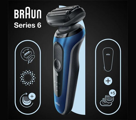 Электробритва Braun Series 6 61-B1500s blue/black