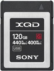 Карта пам'яті Sony XQD 120GB G Series R440MB/s W400MB/s (QDG120F)