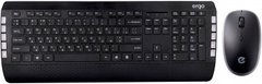 Комплект (клавіатура, миша) Ergo KM-850 WL Black