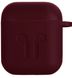 Чехол 2Е для Apple AirPods Pure Color Silicone Imprint (1.5mm) Marsala (2E-AIR-PODS-IBSI-1.5-M)