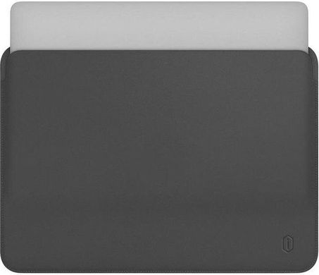 Чехол WIWU Skin Pro II Leather MacBook 13.3 для Air 13" (2018-2020), Pro 13" (2016-2022) Gray