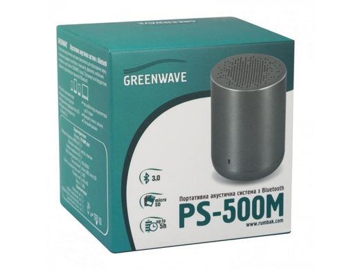 Портативная акустика Greenwave PS-500M Grey (R0015084)