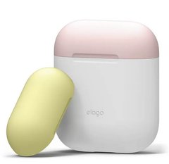Чехол Elago Duo Case White/Pink/Yellow for Airpods (EAPDO-WH-PKYE)