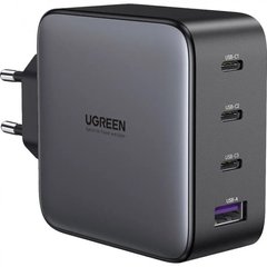 Зарядное устройство Ugreen CD226 4xUSB 100W GaN (3хUSB-C+USB-A) Серый