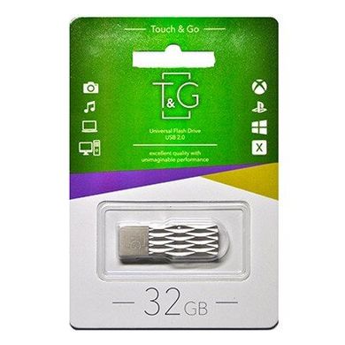 Флешка T&G USB 32GB 103 Metal Series Silver (TG103-32G)