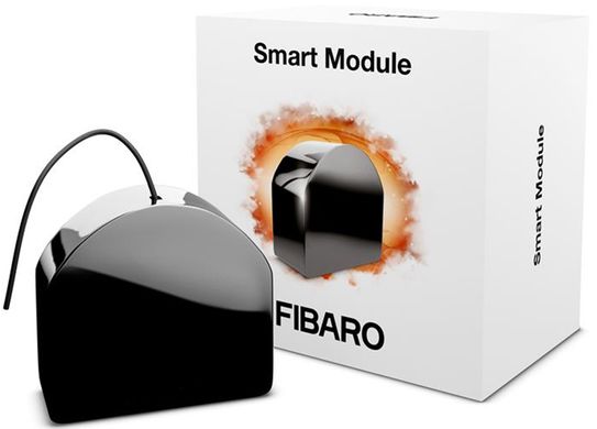 Умное реле Fibaro Smart Module Z-Wave черный (FGS-214)