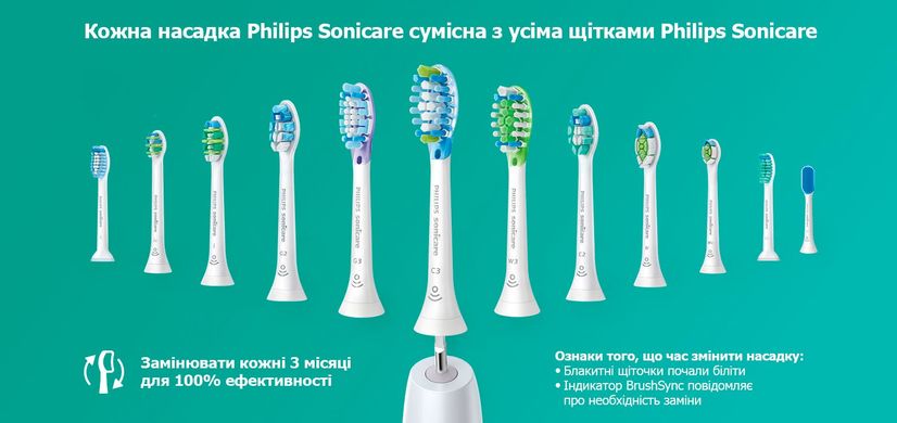 Насадка для зубної щітки Philips W Optimal White HX6062/10