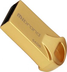 Флешка Mibrand USB 2.0 Hawk 64Gb Gold (MI2.0/HA64M1G)