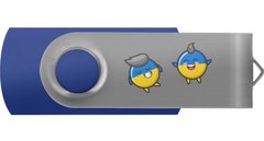 Флешка USB 128GB GOODRAM Ukrane UTS2 Process Blue (UTS2-1280B0R11-UA)