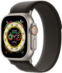 Apple Watch Ultra GPS + Cellular 49mm Titanium Case with Black/Gray Trail Loop - S/M (MQFW3)