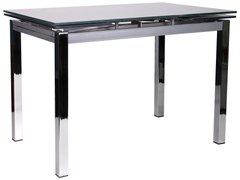 Раскладной стол AMF Глория хром/стекло платина с узором (521257)