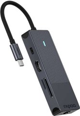 USB хаб Rapoo UCM-2004 Black