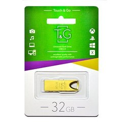 Флешка T&G USB 32GB 117 Metal Series Gold (TG117GD-32G)
