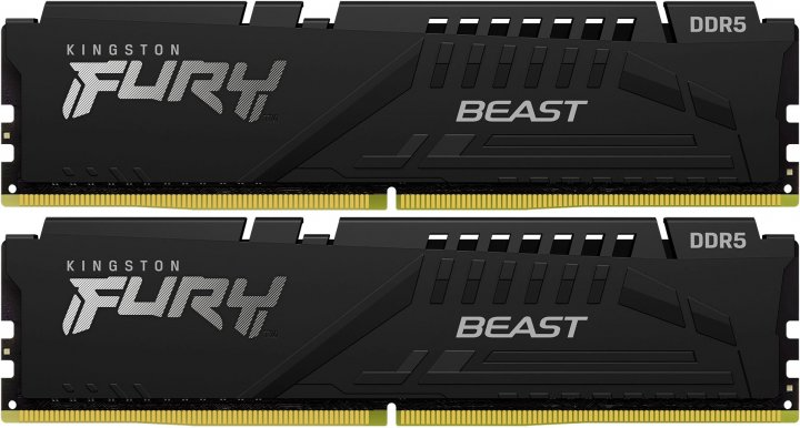 Оперативна пам'ять Kingston Fury DDR5-5200 16384 MB PC5-41600 Beast Black (KF552C40BBK2-16)