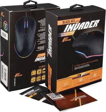 Мышь Frime Invader Black USB (FMC2010)