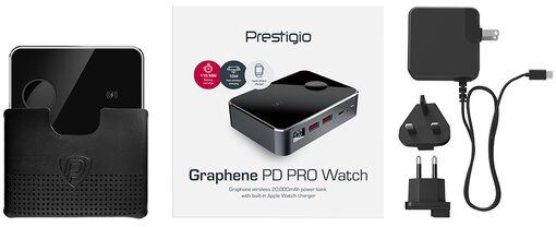 Универсальная мобильная батарея Prestigio Graphene PD PRO Watch 20000 mAh (PPB122G_SG)