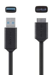 Кабель Belkin USB-A 3.0 - MicroUSB 3.0 (5Gbps) 0.9 м Black (F3U166bt03-BLK)