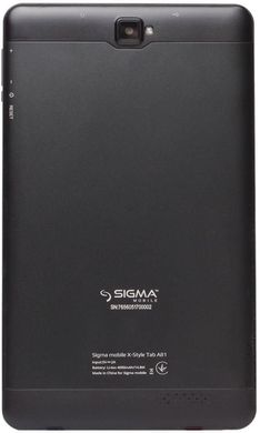 Планшет Sigma Mobile X-Style Tab A81 3G 16Gb Black
