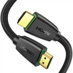 Кабель UGREEN HD118 HDMI to HDMI, 2 m, v2.0 UltraHD 4K-3D Braided Black 40410