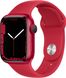 Смарт-часы Apple Watch Series 7 GPS 45mm (PRODUCT)RED Aluminium Case with (PRODUCT)RED Sport Band (MKN93)