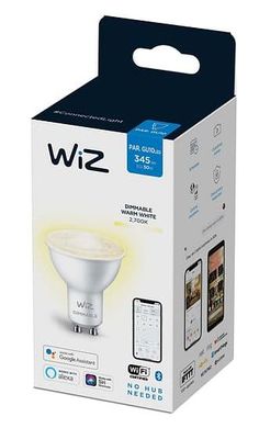Умная лампа WiZ GU10 4.7W(50W 400Lm) 2700K дымированная Wi-Fi (929002448102)