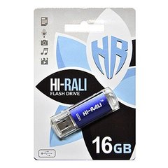 Флешка Hi-Rali USB 16GB Rocket Series Blue (HI-16GBVCBL)