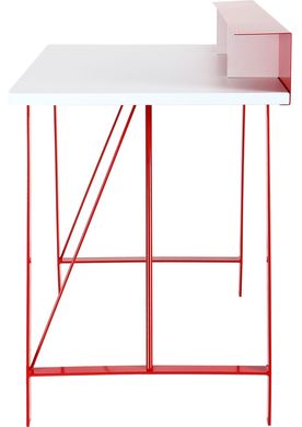 Стол компьютерный AMF Mayakovsky ST-S1803 (1200x600x865) Красный/Белый