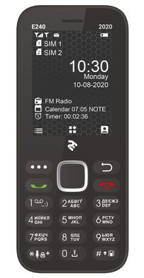 Мобильный телефон 2E E240 2020 Dual SIM Black (680576170026) (У3)