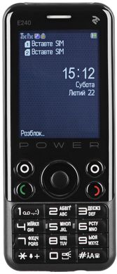 Мобильный телефон 2E E240 POWER DualSim Black (У3)